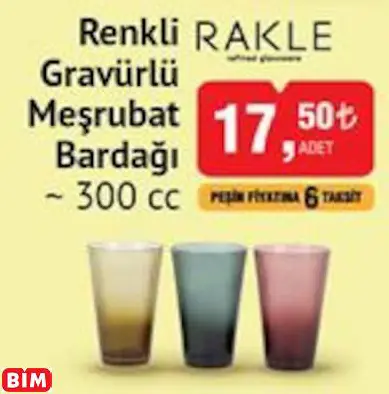 RAKLE RENKLİ GRAVÜRLÜ MEŞRUBAT BARDAĞI ~ 300 CC RAKLE RENKLİ GRAVÜRLÜ MEŞRUBAT BARDAĞI ~ 300 CC
